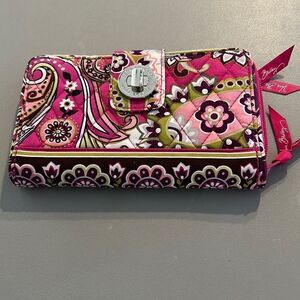 Vera Bradley Zip Around Clasp Wallet